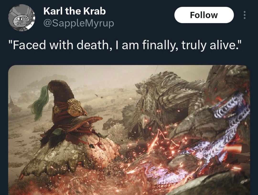 Faced with death, finally alive – Karl the crab goes deep - meme