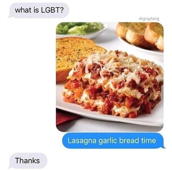 Lagana Garlic Bread Time - meme