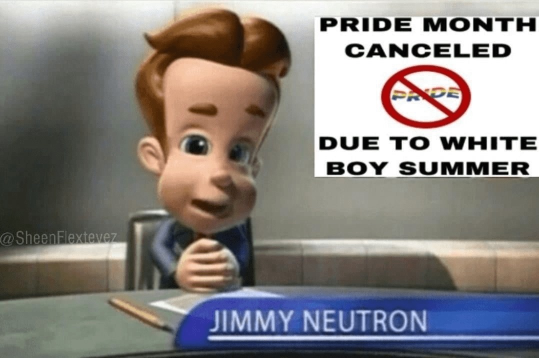Gay month cancelled - meme