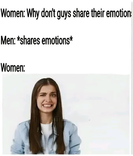 man emotions - meme