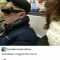 grandpa embracing the future