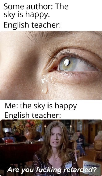 The sky is happy - meme