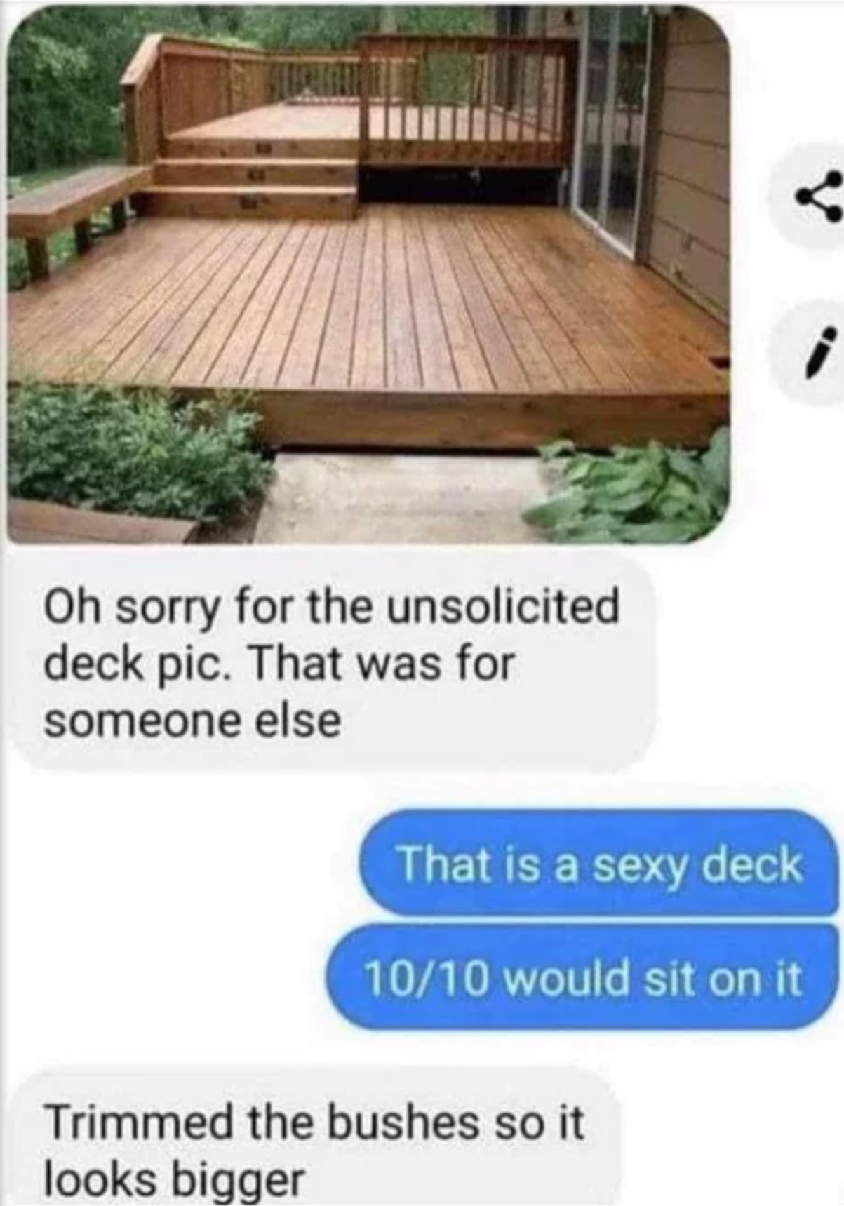 That's a nice big deck - meme