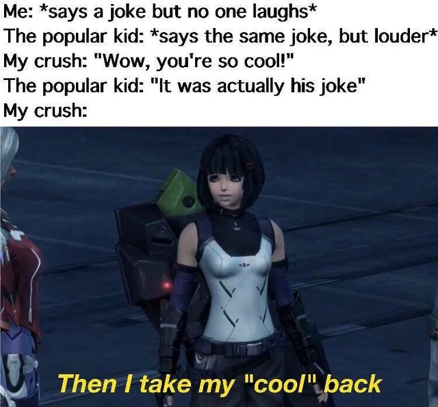 Popular kid was actually nice - meme
