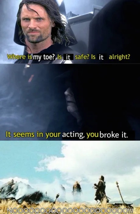 Lotr and Star Wars crossover - meme
