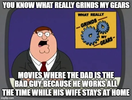 Stop villainizing dads for having a job challenge - meme