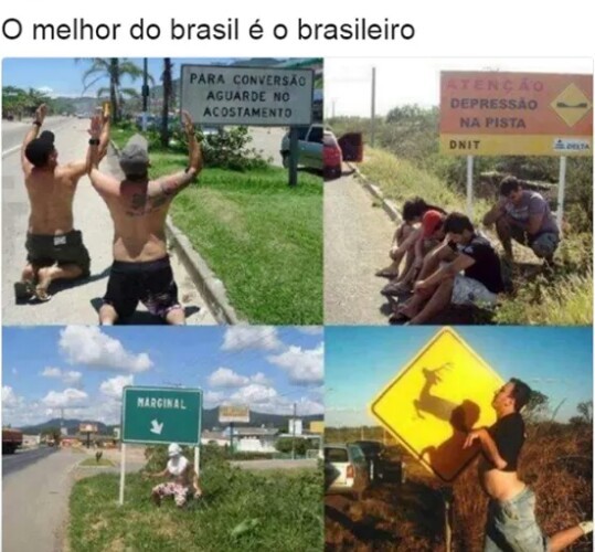 Brasil é indescritível - meme