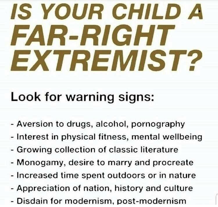 Right-wing extremists and their *shuffles cards* - meme