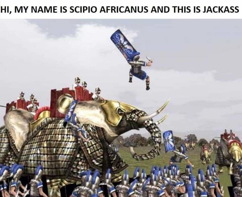 Shoulda had another Scipio instead of Mussolini - meme