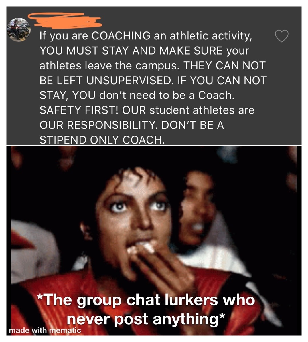 y’all jobs have group chats? - meme