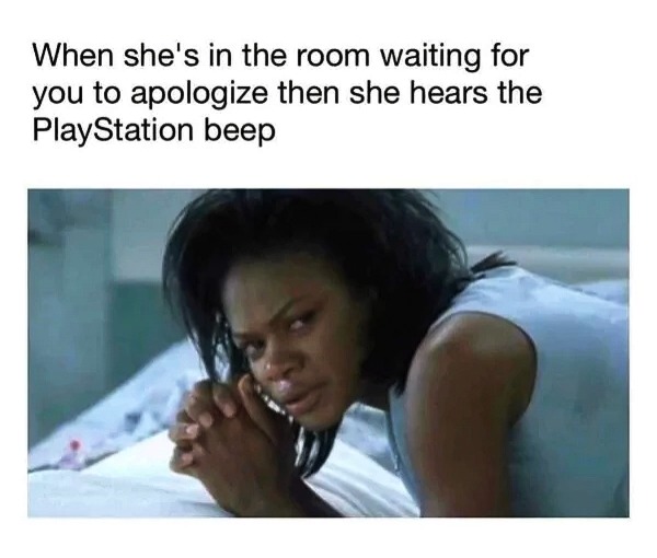 Waiting for you to apologize - meme