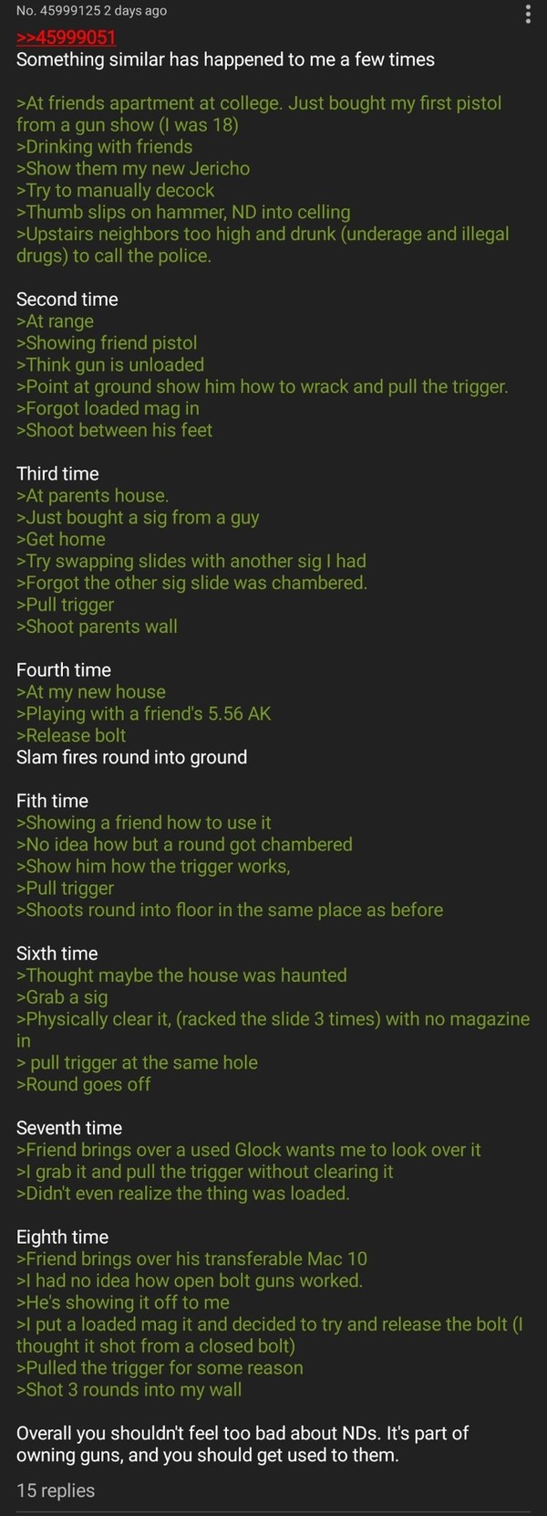Anon should not be allowed to touch a firearm ever again - meme