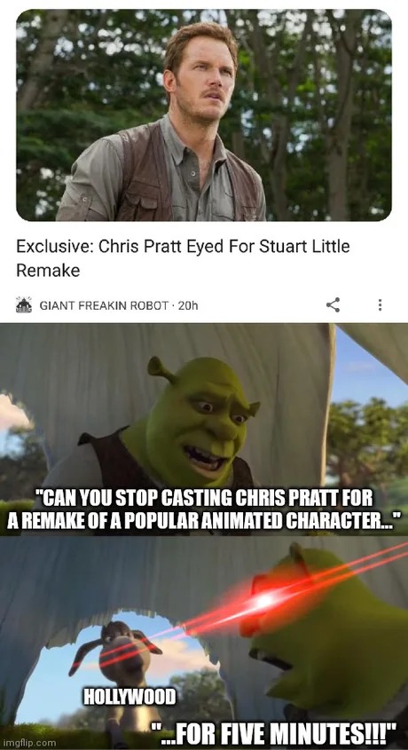 not again Chris Pratt - meme