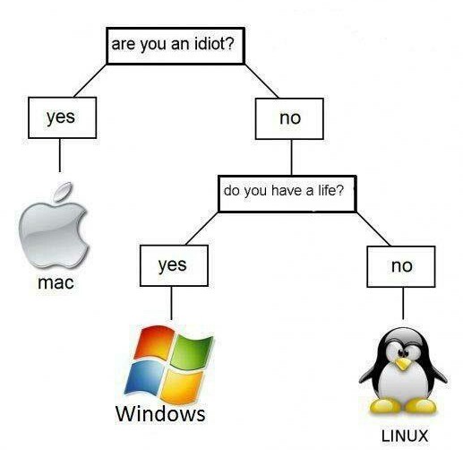 How to choose an OS. - meme