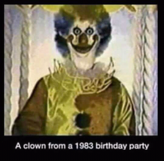How this clown can amuse kids ? - meme