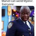 Captain Marvel can weild Mjolnir