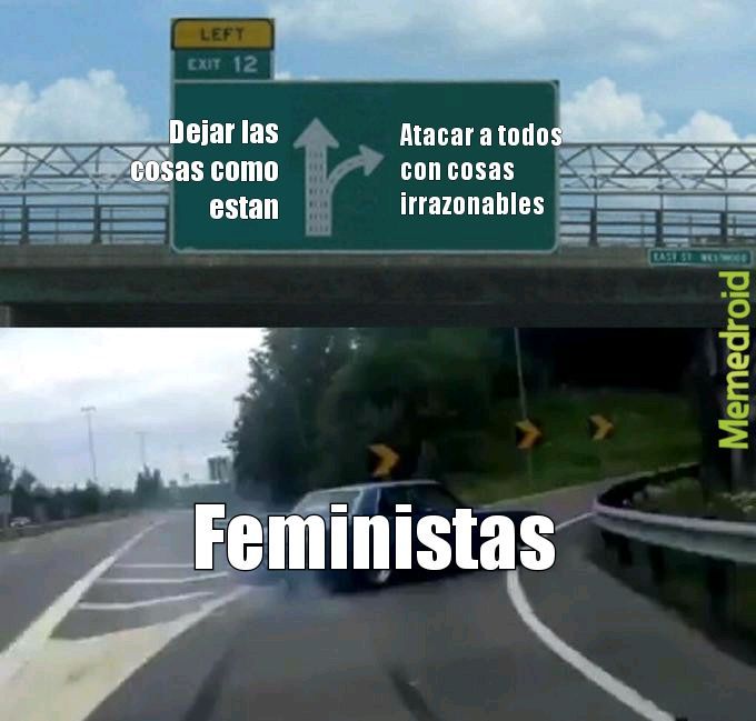 Cosas de feminazis - meme