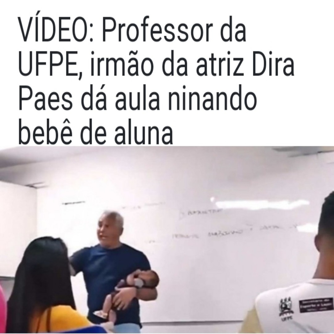 Professor de o bebê na escola - meme