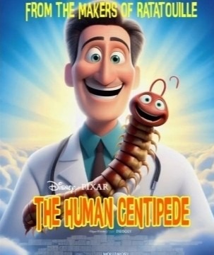 The human centipede Disney Pixar - meme