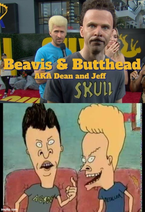 Beavis and Butt-Head at The Fall Guy premiere meme