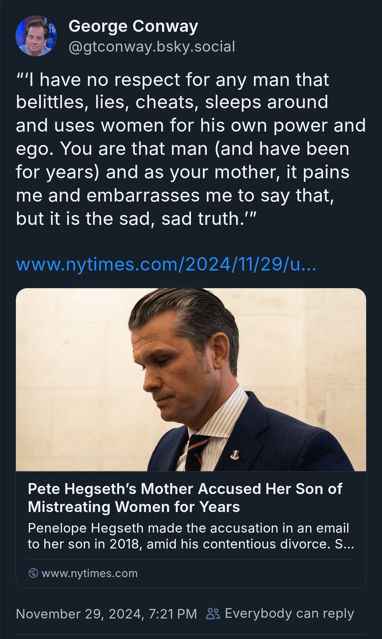 Pete Hegseth mother email meme news