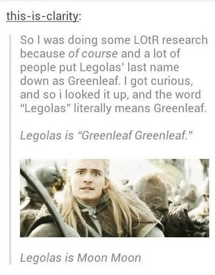 Legolas Legolas - meme