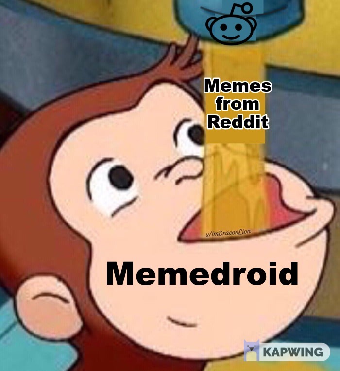 Reddit feeds Memedroid