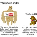 Youtube then and now