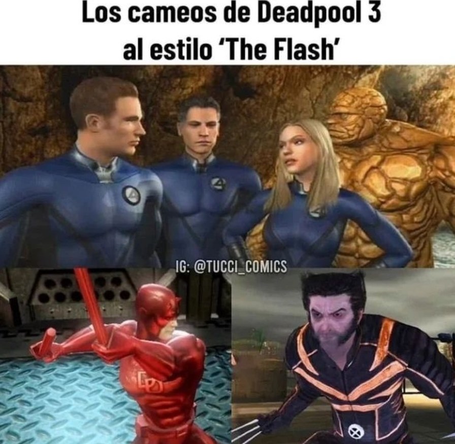 Deadpool 3 con cameos al estilo The flash - meme
