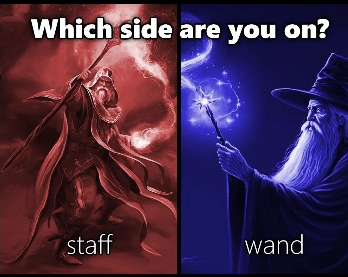 Which side be ye on? - meme
