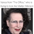 Marilyn Manson looks like Phyllis form the Office