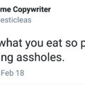Eating ass is the reason this world is going down the drain