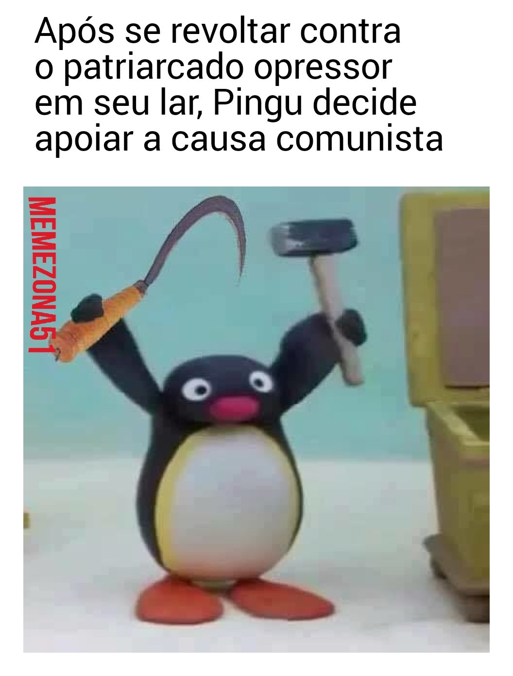 Pingu vermelho - meme