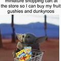 Yoda baby shopping