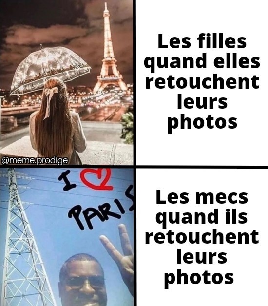 Paris il a changé - meme