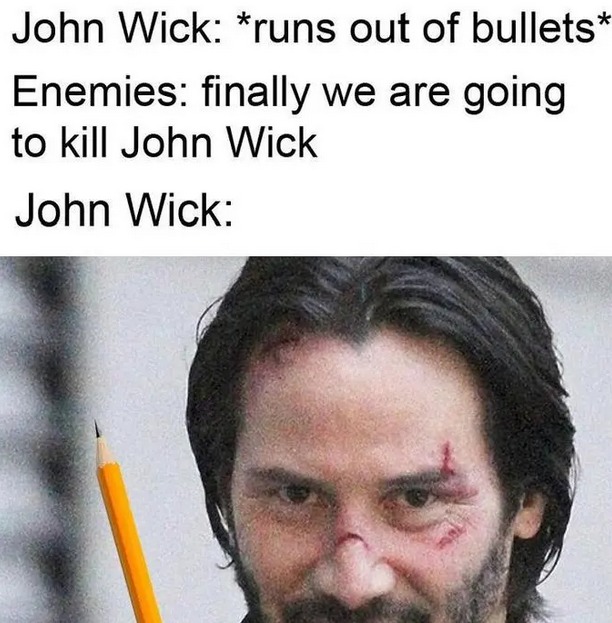 never mess with john wick - meme