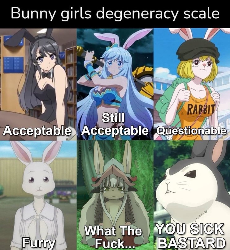 First two are the only acceptable ones - meme