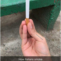 Como italianos fumam
