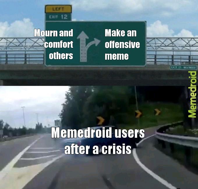 Memedroid users after a crisis
