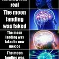 It was faked on the moon