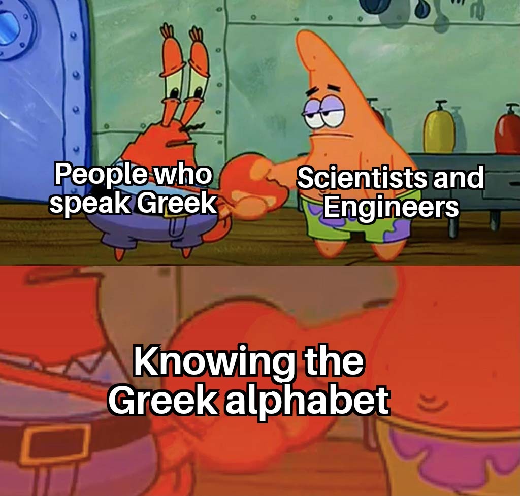 Greek alphabet - meme
