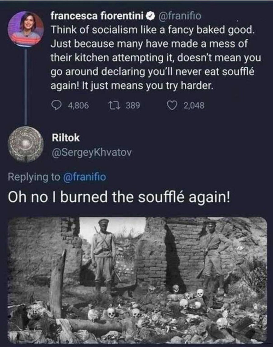 Oh no I burned the soufflé - meme