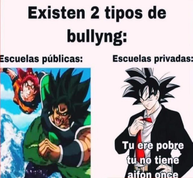 Tipos de bullying - meme