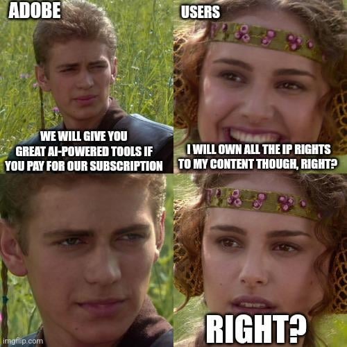 Adobe is here to rule - meme