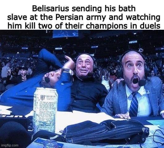 Bath slave said bet and solo'd Persians - meme