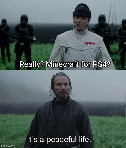 Minecraft for PS4 - meme
