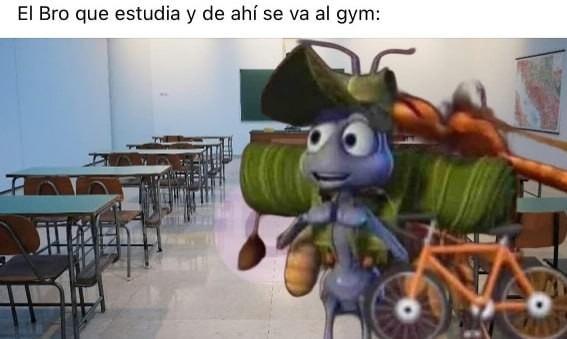 El bro que estudia, se ejercita y te hace quedar mal sin querer - meme
