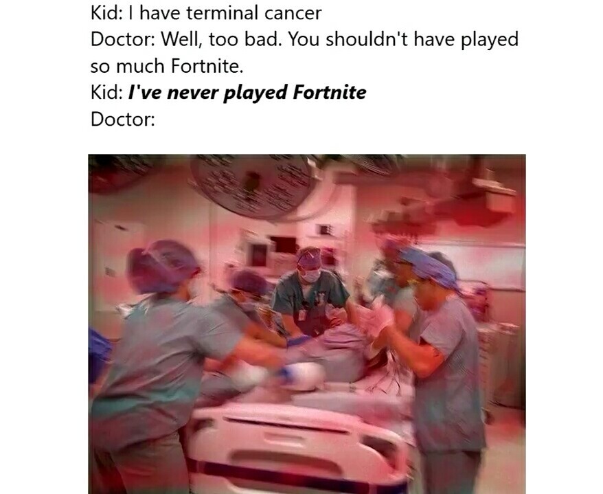Fortnite cancer - meme