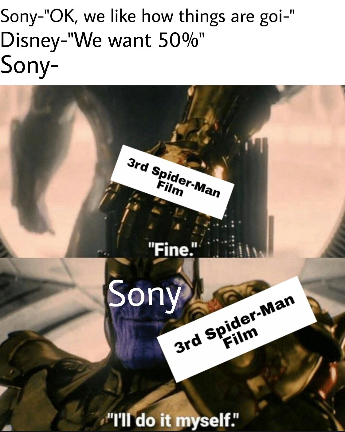 Sony be like "6th time's the charm" - meme