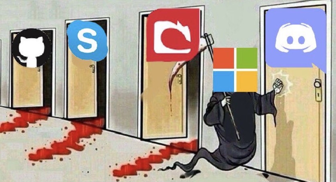Microsoft veut acheter discord - meme